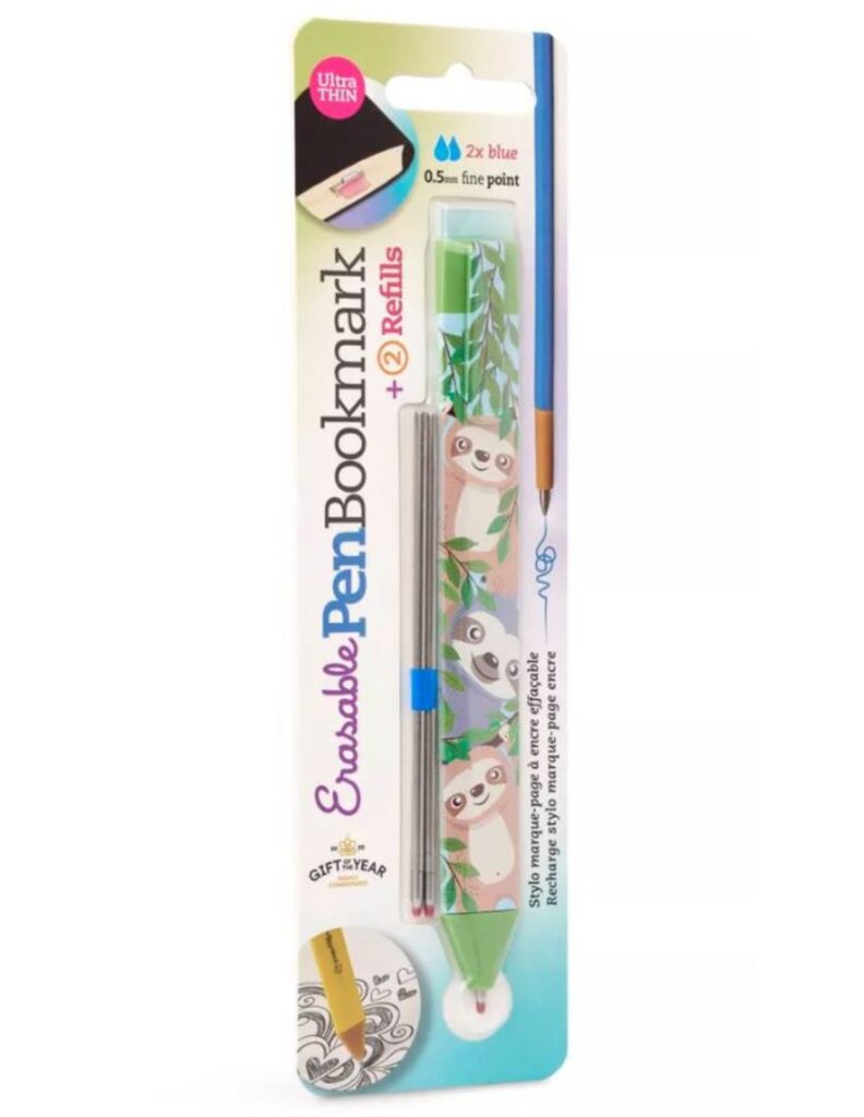 Pen Bookmark Sloth With Refills