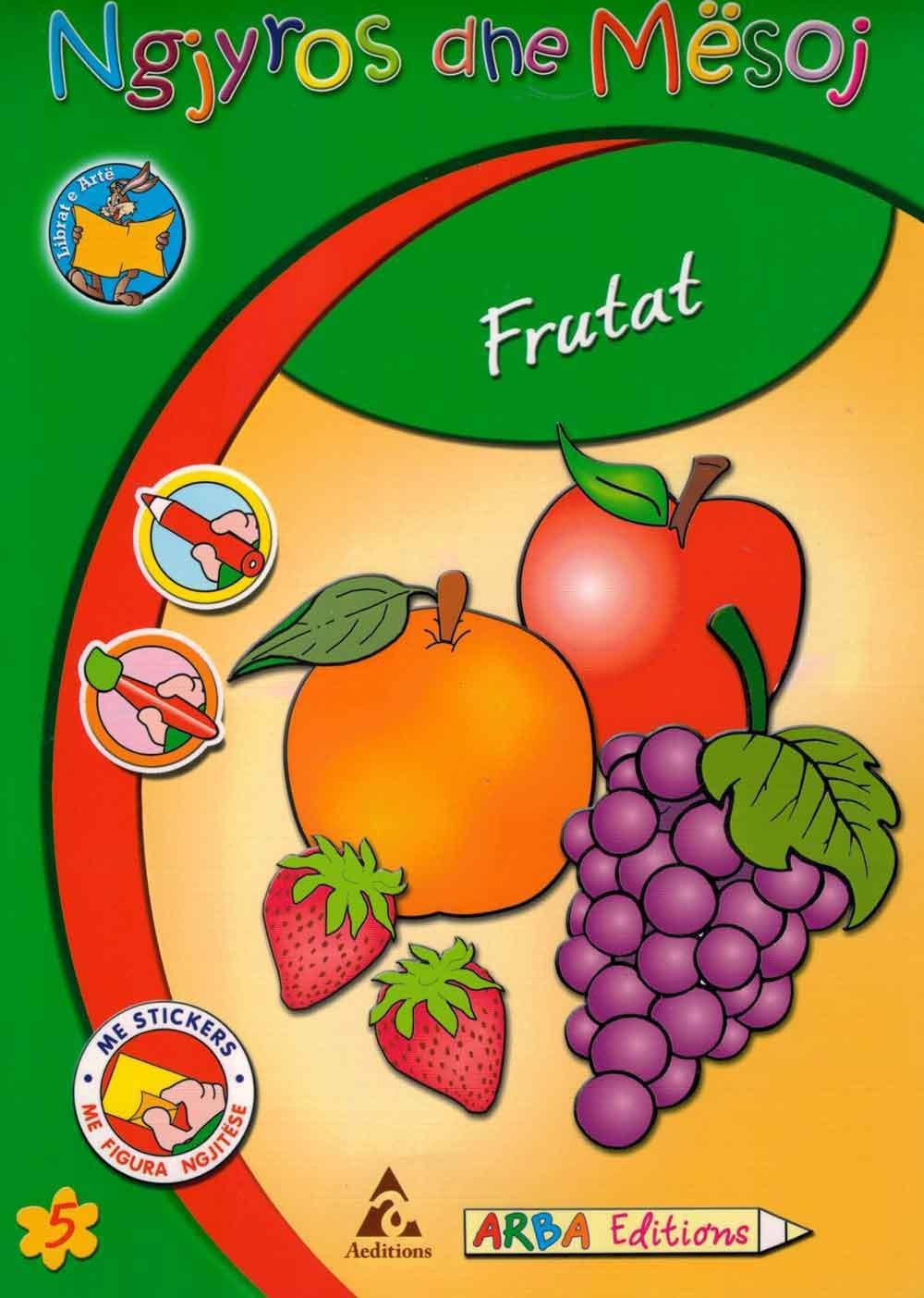 Ngjyros dhe mësoj: Frutat