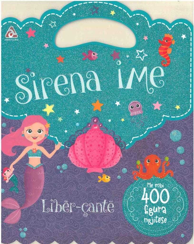 Libra çantë me figura ngjitëse: Sirena ime