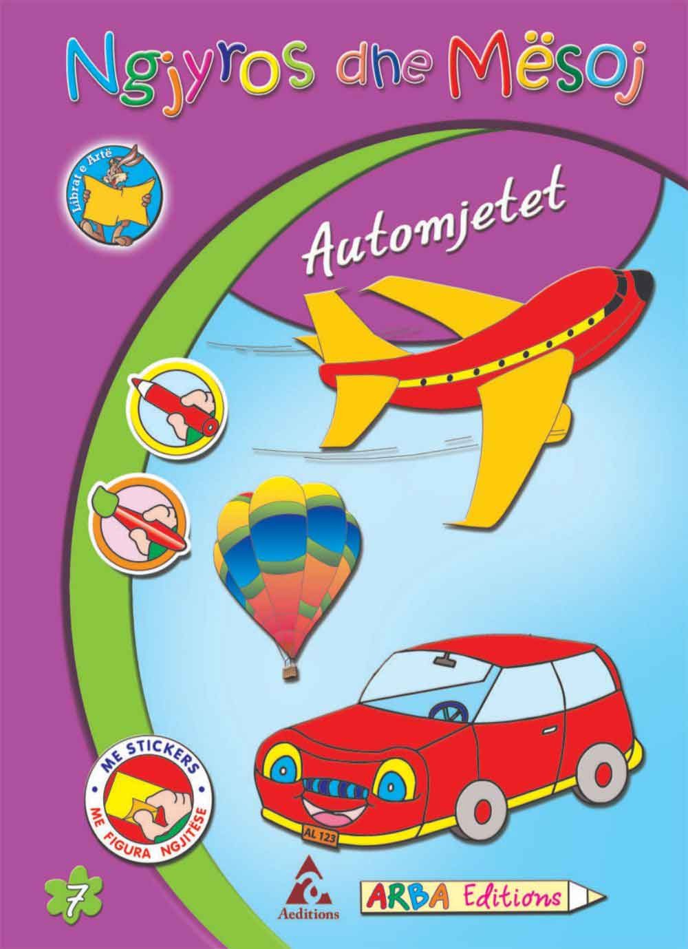 Ngjyros dhe mësoj: Automjetet