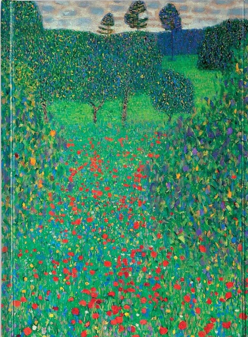 Gustav Klimt: Poppy Field (Foiled Journal)